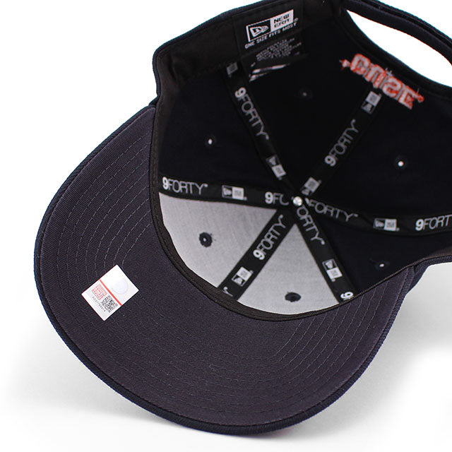 ニューエラ キャップ 9FORTY シラキュース オレンジ NCAA THE LEAGUE ADJUSTABLE CAP NAVY