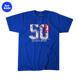 大谷翔平 シーズン50本塁打50盗塁達成記念モデル 海外取寄 子供用 Tシャツ ロサンゼルス ドジャース