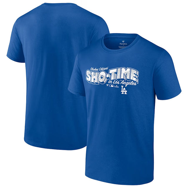 大谷翔平モデル 海外取寄 Tシャツ ロサンゼルス ドジャース SHO-TIME T-SHIRT ROYAL BLUE