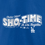 大谷翔平モデル 海外取寄 Tシャツ ロサンゼルス ドジャース SHO-TIME T-SHIRT ROYAL BLUE