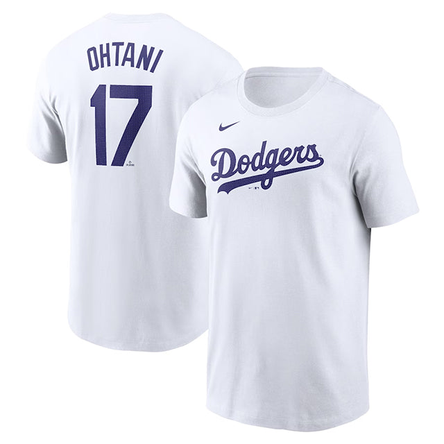 大谷翔平モデル 海外取寄 NIKE Tシャツ ロサンゼルス ドジャース NAME&NUMBER T-SHIRT WHITE