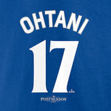 大谷翔平モデル 2025 ワールドシリーズ 海外取寄 Tシャツ ロサンゼルス ドジャース MLB 2025 WORLD SERIES NAME &amp; NUMBER T-SHIRT ROYAL