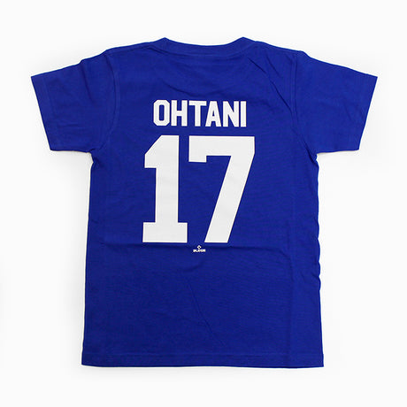大谷翔平モデル ファナティクス 子供用 Tシャツ ロサンゼルス ドジャース MLB YOUTH NAME&NUMBER T-SHIRT ROYAL BLUE