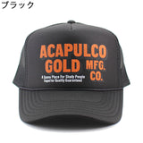 3色展開 アカプルコ ゴールド OJ LOGO TRUCKER CAP