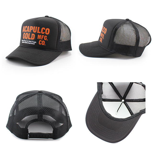3色展開 アカプルコ ゴールド OJ LOGO TRUCKER CAP