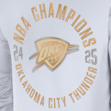 海外取寄 ナイキ オクラホマシティ サンダー ジャケット 2025 NBA FINALS CHAMPIONS BANNER RAISING CEREMONY AUTHENTIC SHOWTIME FULL-ZIP JACKET WHITE