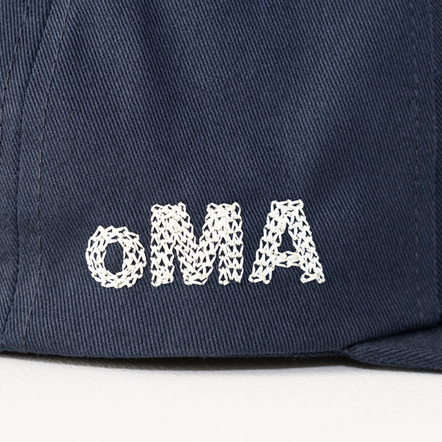 海外取寄 oMA STUDIOS スナップバックキャップ NY CHAIN STITCH SNAPBACK CAP NAVY