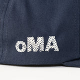 海外取寄 oMA STUDIOS スナップバックキャップ NY CHAIN STITCH SNAPBACK CAP NAVY