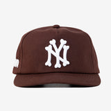 海外取寄 oMA STUDIOS スナップバックキャップ NY BONES SNAPBACK CAP BROWN