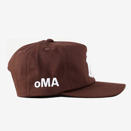 海外取寄 oMA STUDIOS スナップバックキャップ NY BONES SNAPBACK CAP BROWN