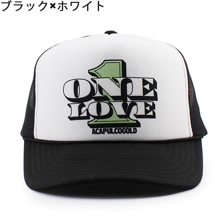 3色展開 アカプルコ ゴールド ONE LOVE TRUCKER CAP