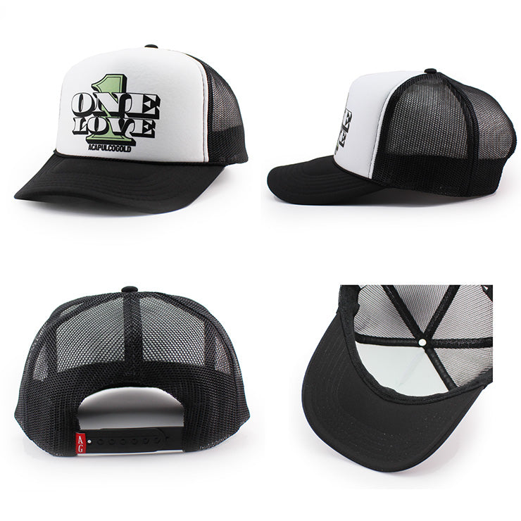 3色展開 アカプルコ ゴールド ONE LOVE TRUCKER CAP