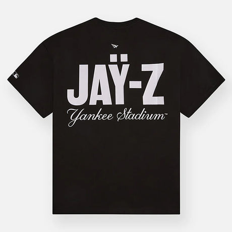 海外取寄 ペーパープレーンズ x ニューヨーク ヤンキース x ファナティクス Tシャツ PLANES X JAŸ-Z30 YANKEE STADIUM ANNIVERSARY T-SHIRT BLACK
