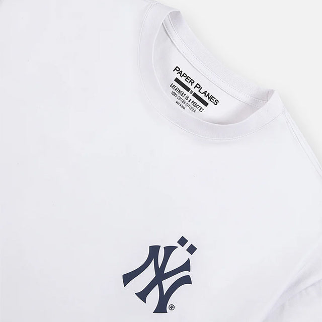 海外取寄 ペーパープレーンズ x ニューヨーク ヤンキース x ファナティクス Tシャツ PLANES X JAŸ-Z30 YANKEE STADIUM ANNIVERSARY T-SHIRT WHITE