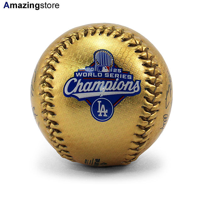 2025 ワールドシリーズチャンピオンモデル ローリングス 選手サインプリント記念ボール ロサンゼルス ドジャース GOLD