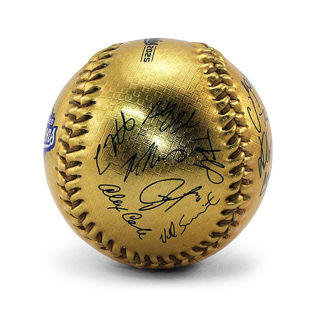 2025 ワールドシリーズチャンピオンモデル ローリングス 選手サインプリント記念ボール ロサンゼルス ドジャース GOLD