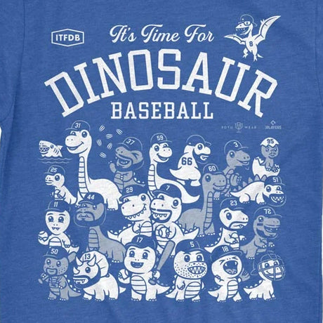 海外取寄 ロサンゼルス ドジャース モデル Tシャツ IT'S TIME FOR DINOSAUR BASEBALL T-SHIRT