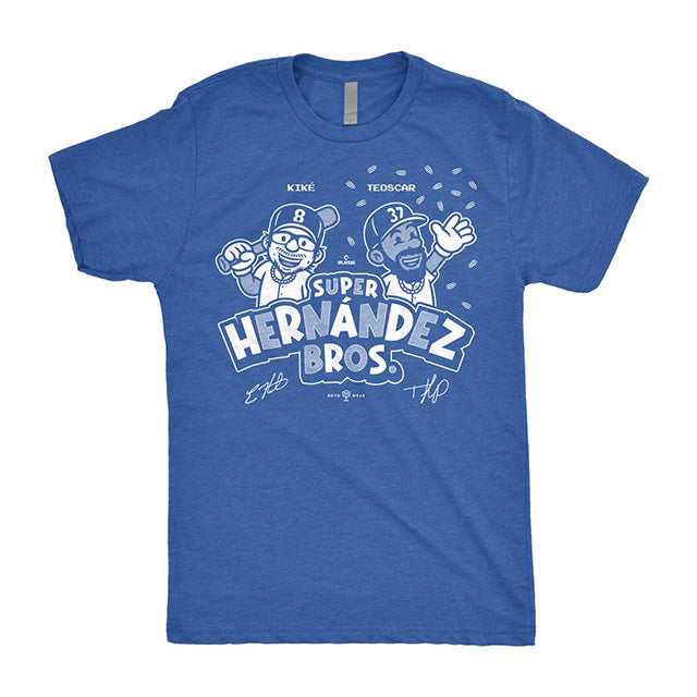 キケ&テオスカー ヘルナンデスモデル 海外取寄 ロサンゼルス ドジャース Tシャツ SUPER HERNÁNDEZ BROS T-SHIRT