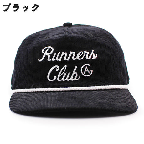 3色展開 アカプルコ ゴールド RUNNERS CLUB CORDUROY BOAT CAP