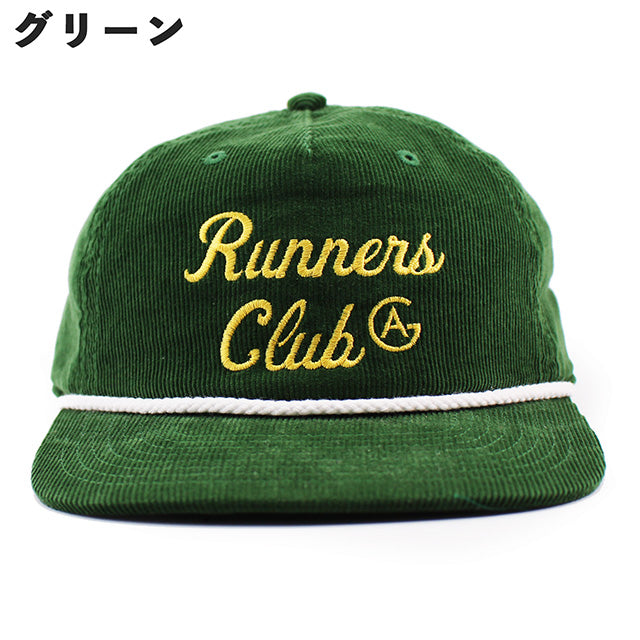 3色展開 アカプルコ ゴールド RUNNERS CLUB CORDUROY BOAT CAP