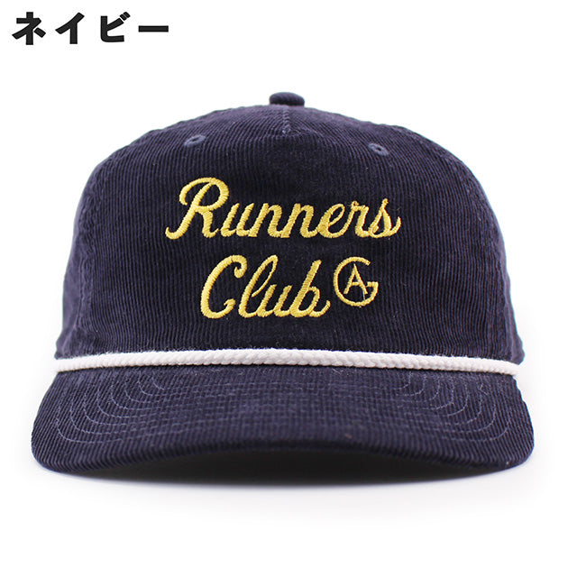 3色展開 アカプルコ ゴールド RUNNERS CLUB CORDUROY BOAT CAP