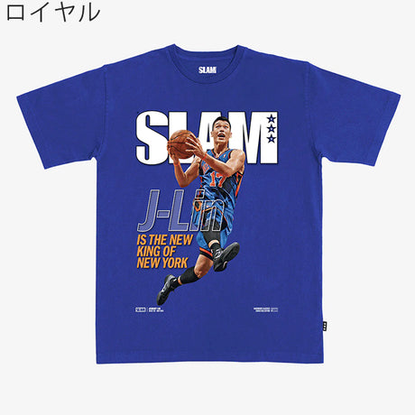 ジェレミー リンモデル スラム ニューヨーク ニックス Tシャツ 海外取寄 SLAM HARDWOOD CLASSIC COVER T-SHIRT
