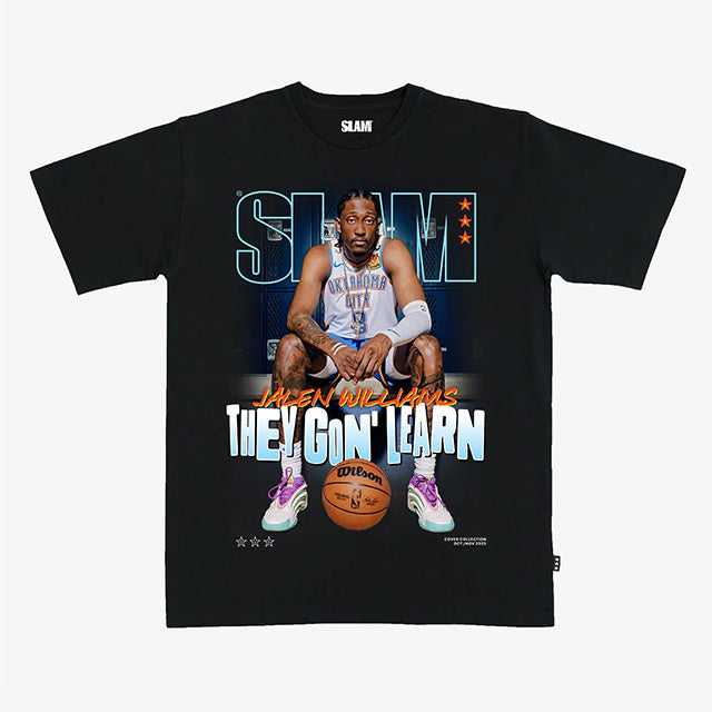 ジェイレン ウィリアムズモデル スラム オクラホマシティ サンダー Tシャツ海外取寄 2025 SLAM COVER T-SHIRT BLACK