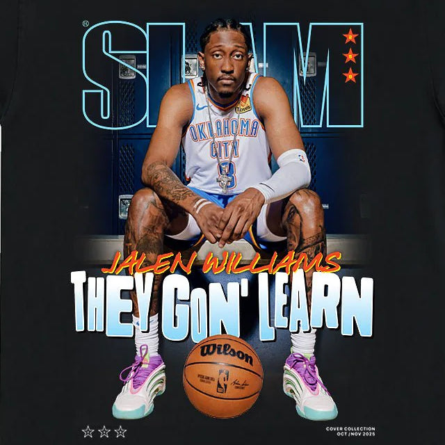 ジェイレン ウィリアムズモデル スラム オクラホマシティ サンダー Tシャツ海外取寄 2025 SLAM COVER T-SHIRT BLACK