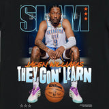 ジェイレン ウィリアムズモデル スラム オクラホマシティ サンダー Tシャツ海外取寄 2025 SLAM COVER T-SHIRT BLACK