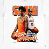 カーメロ+キヤン アンソニーモデル スラム シラキュース オレンジ Tシャツ海外取寄 2025 SLAM COVER T-SHIRT WHITE