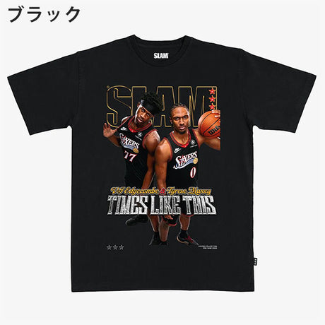 タイリース マキシー&VJ エッジコムモデル スラム フィラデルフィア 76ers Tシャツ海外取寄 2026 SLAM COVER T-SHIRT