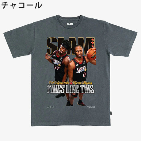 タイリース マキシー&VJ エッジコムモデル スラム フィラデルフィア 76ers Tシャツ海外取寄 2026 SLAM COVER T-SHIRT