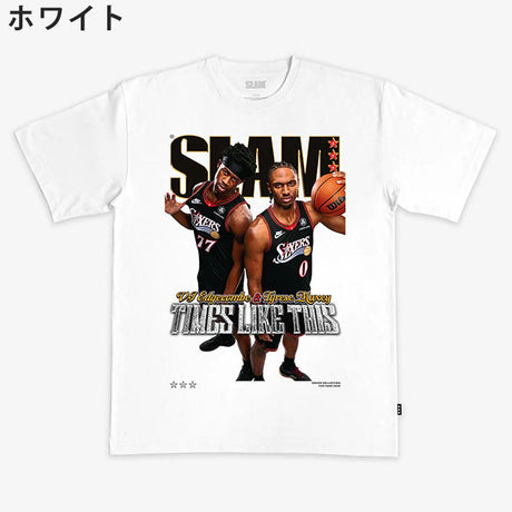 タイリース マキシー&VJ エッジコムモデル スラム フィラデルフィア 76ers Tシャツ海外取寄 2026 SLAM COVER T-SHIRT