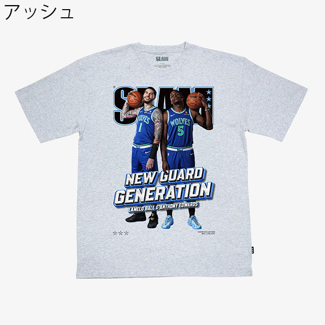 アンソニー エドワーズ×ラメロ ボール モデル スラム ミネソタ ティンバーウルブス Tシャツ 海外取寄 SLAM COVER T-SHIRT