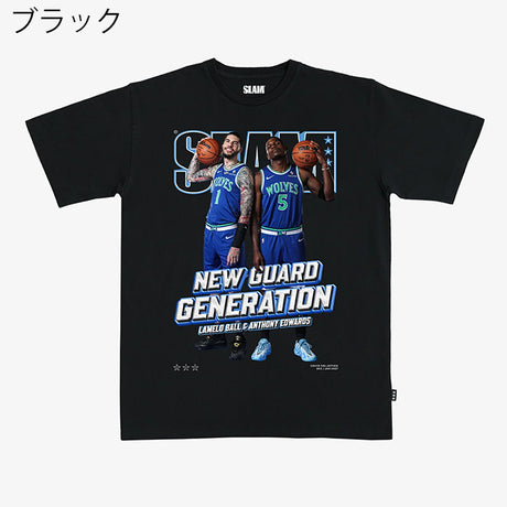 アンソニー エドワーズ×ラメロ ボール モデル スラム ミネソタ ティンバーウルブス Tシャツ 海外取寄 SLAM COVER T-SHIRT