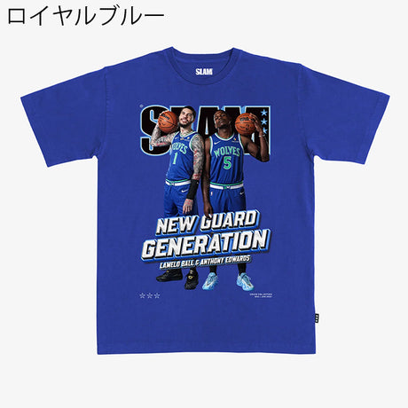 アンソニー エドワーズ×ラメロ ボール モデル スラム ミネソタ ティンバーウルブス Tシャツ 海外取寄 SLAM COVER T-SHIRT