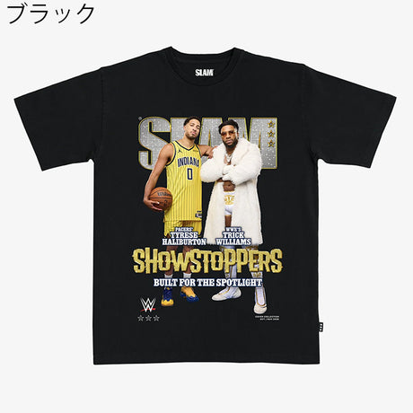 タイリース ハリバートン×トリック ウィリアムスモデル スラム WWE インディアナ ペイサーズ Tシャツ 海外取寄 &nbsp;SLAM COVER T-SHIRT