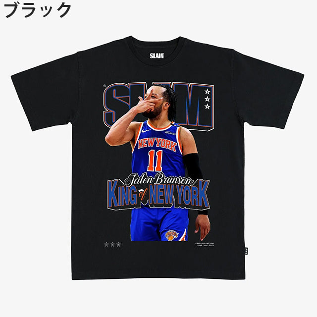 ジェイレン ブランソンモデル スラム ニューヨーク ニックス Tシャツ 海外取寄 KING OF NEW YORK COVER SLAM T-SHIRT