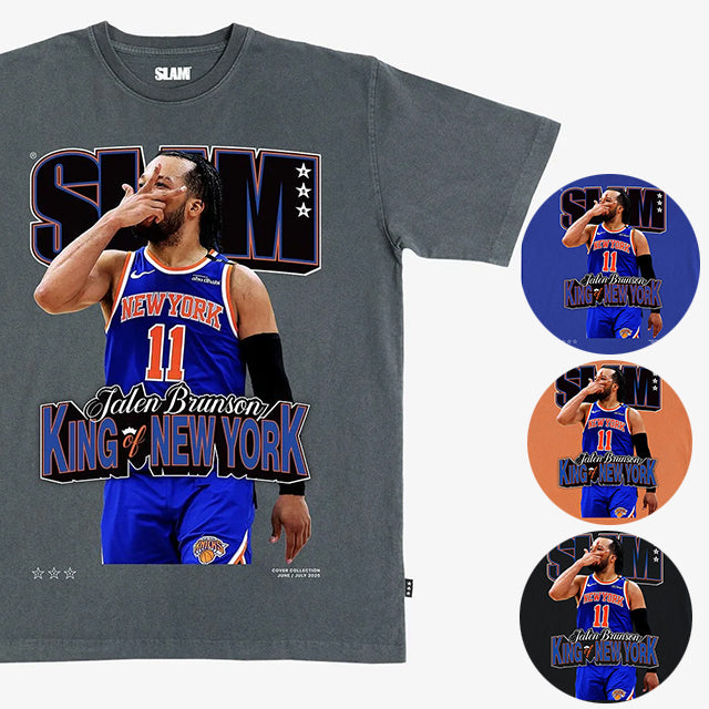 ジェイレン ブランソンモデル スラム ニューヨーク ニックス Tシャツ 海外取寄 KING OF NEW YORK COVER SLAM T-SHIRT