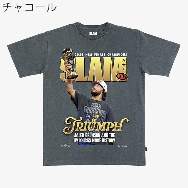 ジェイレン ブランソンモデル スラム ニューヨーク ニックス Tシャツ 海外取寄 2026 SLAM COVER CHAMPIONS T-SHIRT