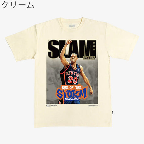 アラン ヒューストンモデル スラム ニューヨーク ニックス Tシャツ 海外取寄 SLAM HARDWOOD CLASSIC COVER T-SHIRT