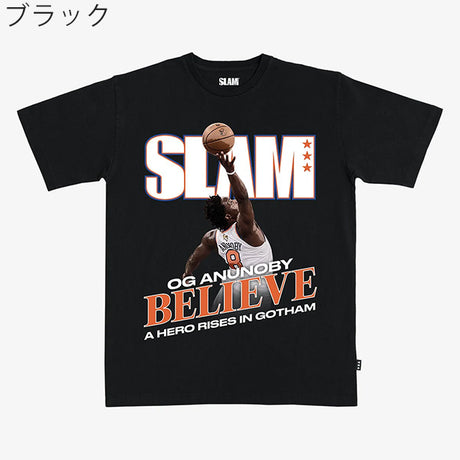 OG アヌノビーモデル スラム ニューヨーク ニックス Tシャツ 海外取寄 2026 SLAM COVER BELIEVE T-SHIRT