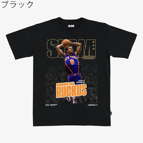 ラトレル スプリーウェルモデル スラム ニューヨーク ニックス Tシャツ 海外取寄 2026 SLAM HARDWOOD CLASSIC COVER T-SHIRT
