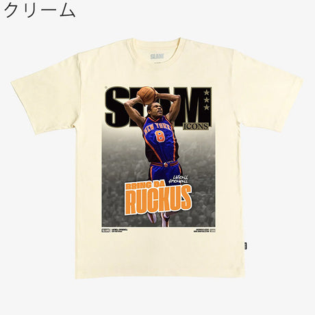 ラトレル スプリーウェルモデル スラム ニューヨーク ニックス Tシャツ 海外取寄 SLAM HARDWOOD CLASSIC COVER T-SHIRT