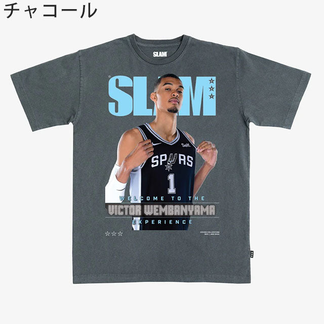 ビクター ウェンバンヤマモデル スラム サンアントニオ スパーズ Tシャツ