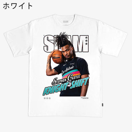 ステフォン キャッスルモデル スラム サンアントニオ スパーズ Tシャツ