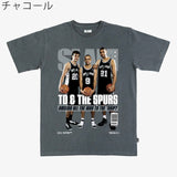 ティム ダンカン・トニー パーカー・マヌ ジノビリモデル スラム サンアントニオ スパーズ Tシャツ 海外取寄 SLAM HARDWOOD CLASSICS COVER T-SHIRT