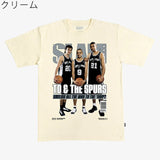 ティム ダンカン・トニー パーカー・マヌ ジノビリモデル スラム サンアントニオ スパーズ Tシャツ 海外取寄 SLAM HARDWOOD CLASSICS COVER T-SHIRT