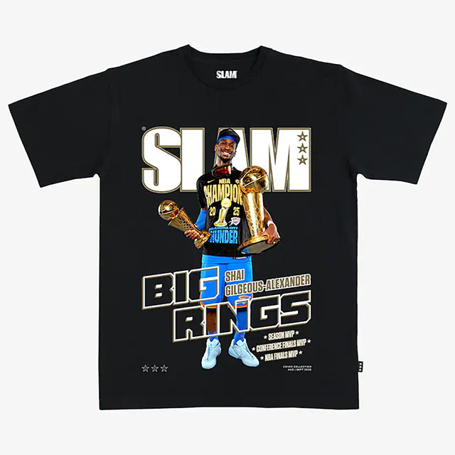 海外取寄 シェイ ギルジャス＝アレクサンダーモデル スラム Tシャツ 2025 SLAM COVER BIG RINGS T-SHIRT BLACK