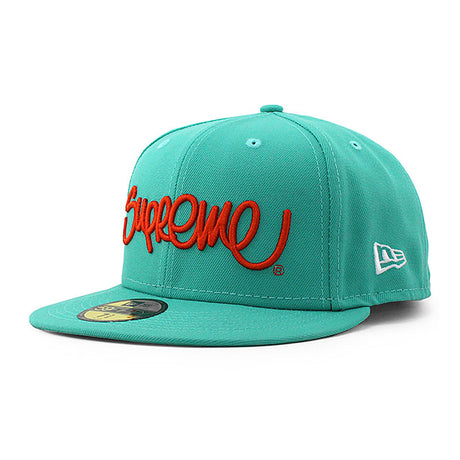 SUPREME キャップ ニューエラ 59FIFTY HANDSTYLE FITTED CAP MINT